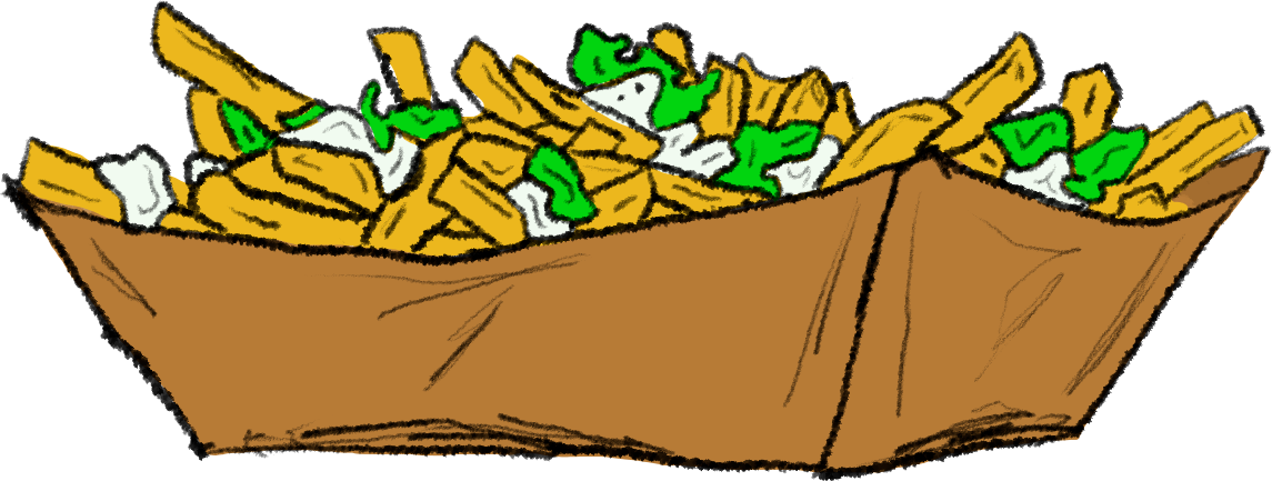 tegning av pommes frites